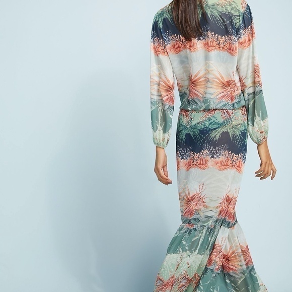 𝅺Anthropologie Lennie Niemeyer Atlantas Sheer Maxi, Size Medium - Picture 12 of 16